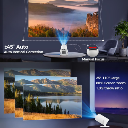 Mini Projector with Big Screen Experience