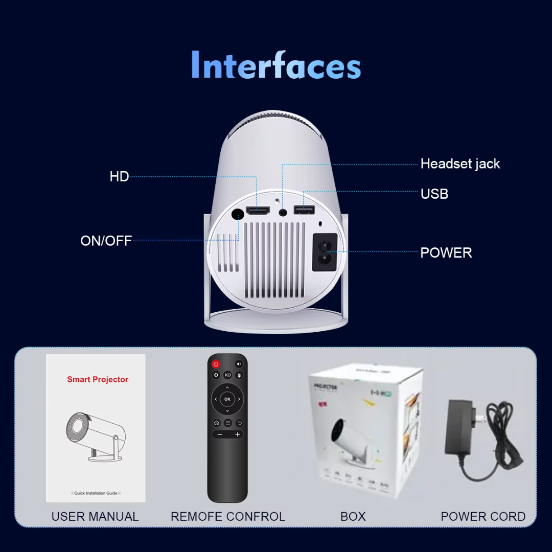 Mini Projector with Big Screen Experience